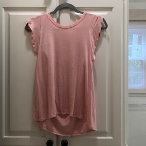 ruffled sleeve tank top